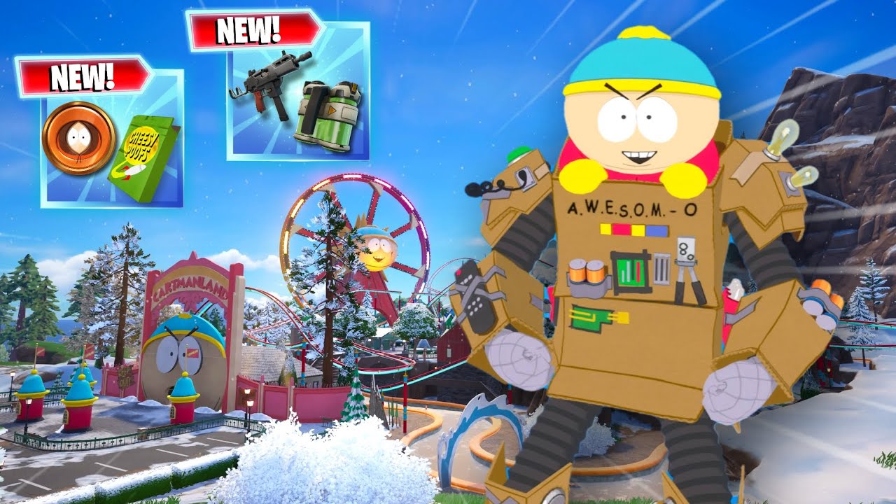 The NEW South Park Fortnite Update is INSANE! (Cartmanland POI, Kenny's Respawn Token & More!)
