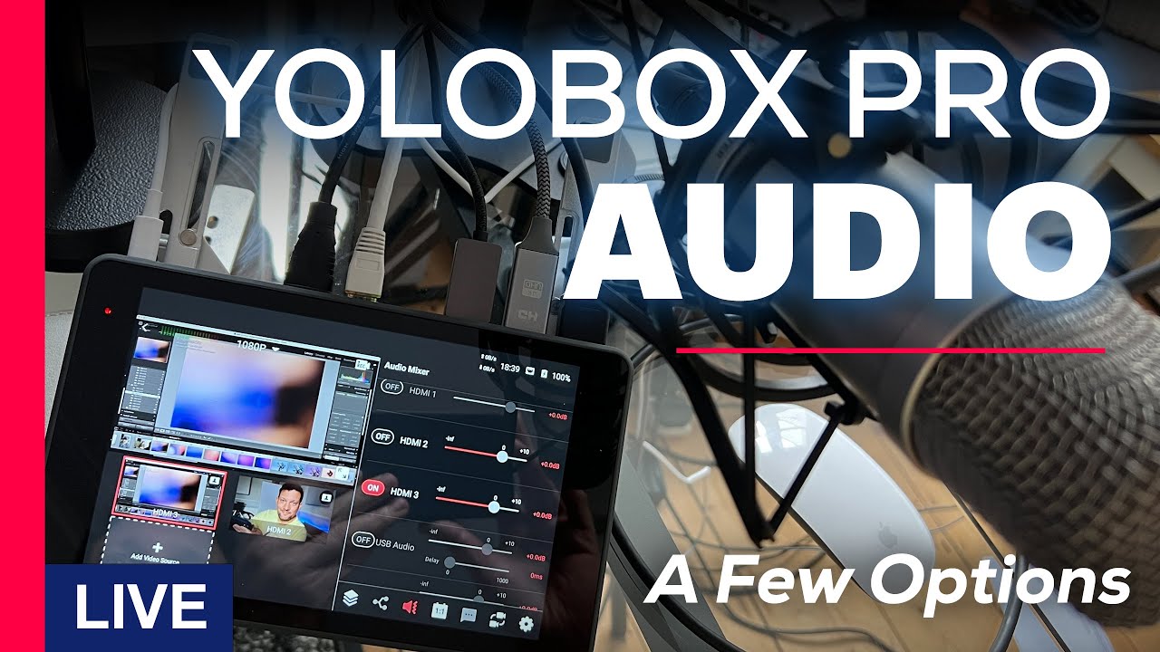 YoloBox Pro - Detailed Look at Audio Features & Testing USB Mic - LIVE