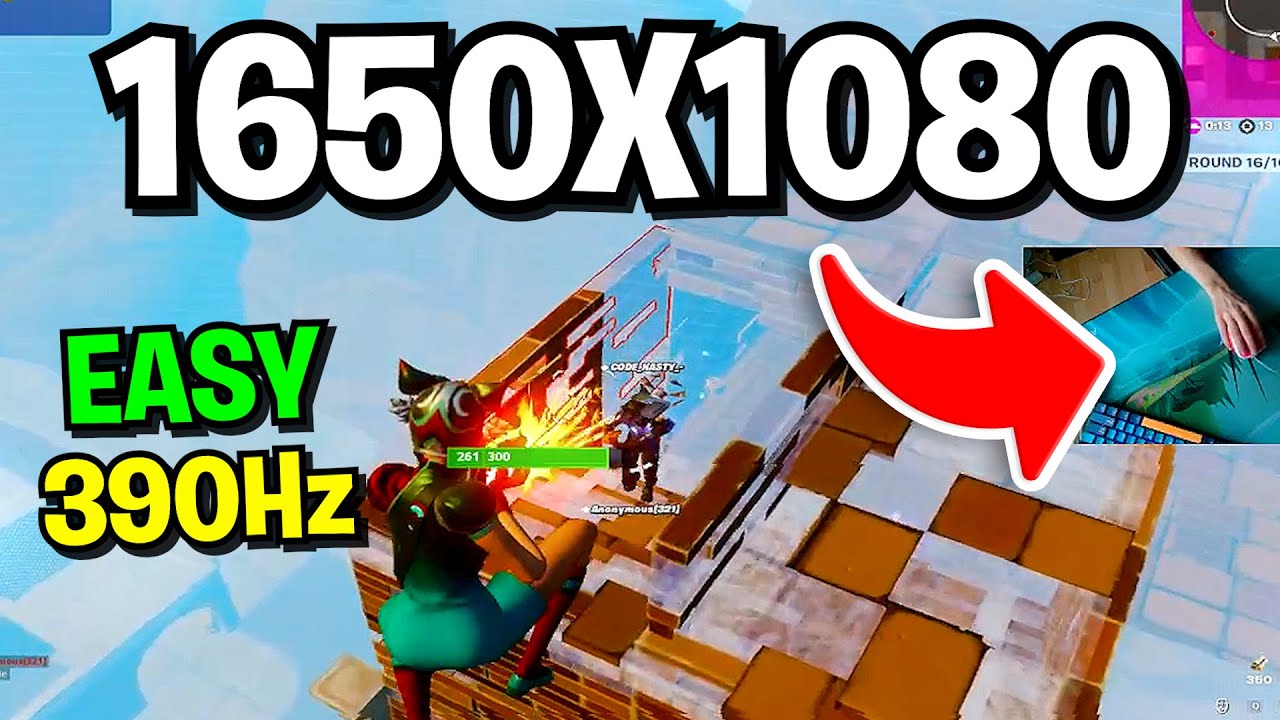 Pro Player Stretched Resolution on 390Hz 🚀 (1650x1080 Stretched Res TEST)