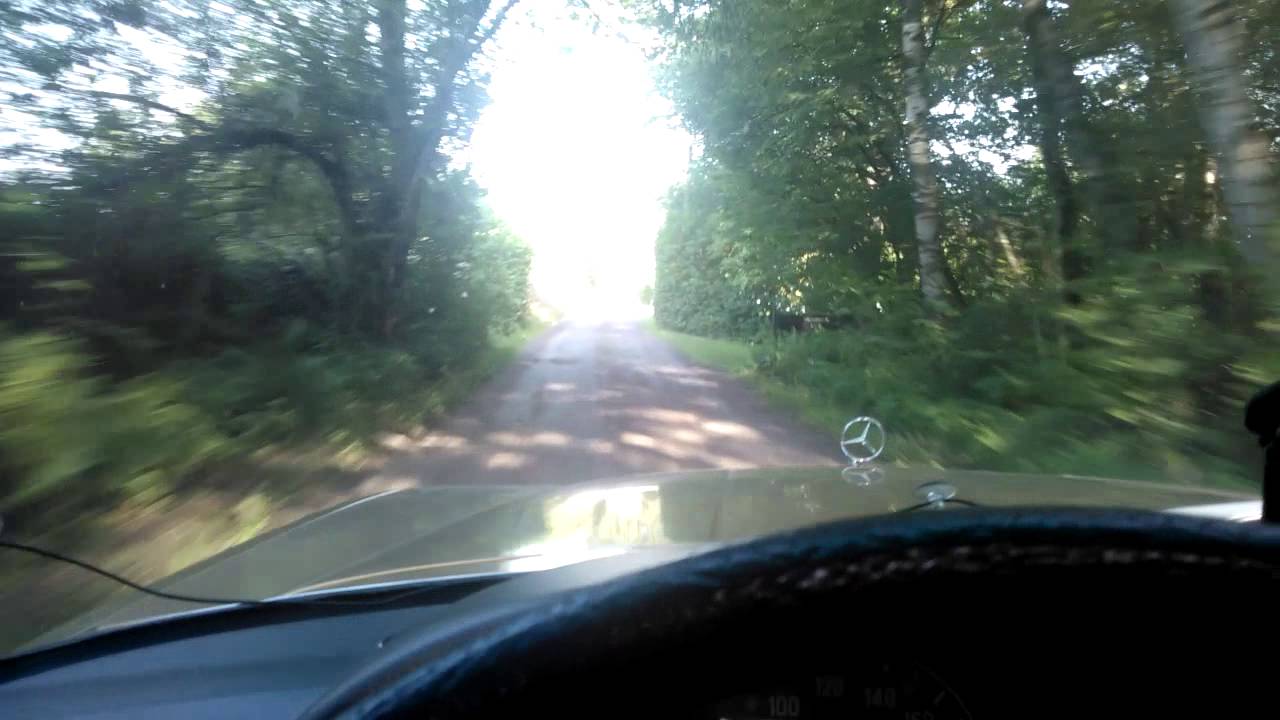 W116 Driving in south of Sweden, MB 350 SE -74