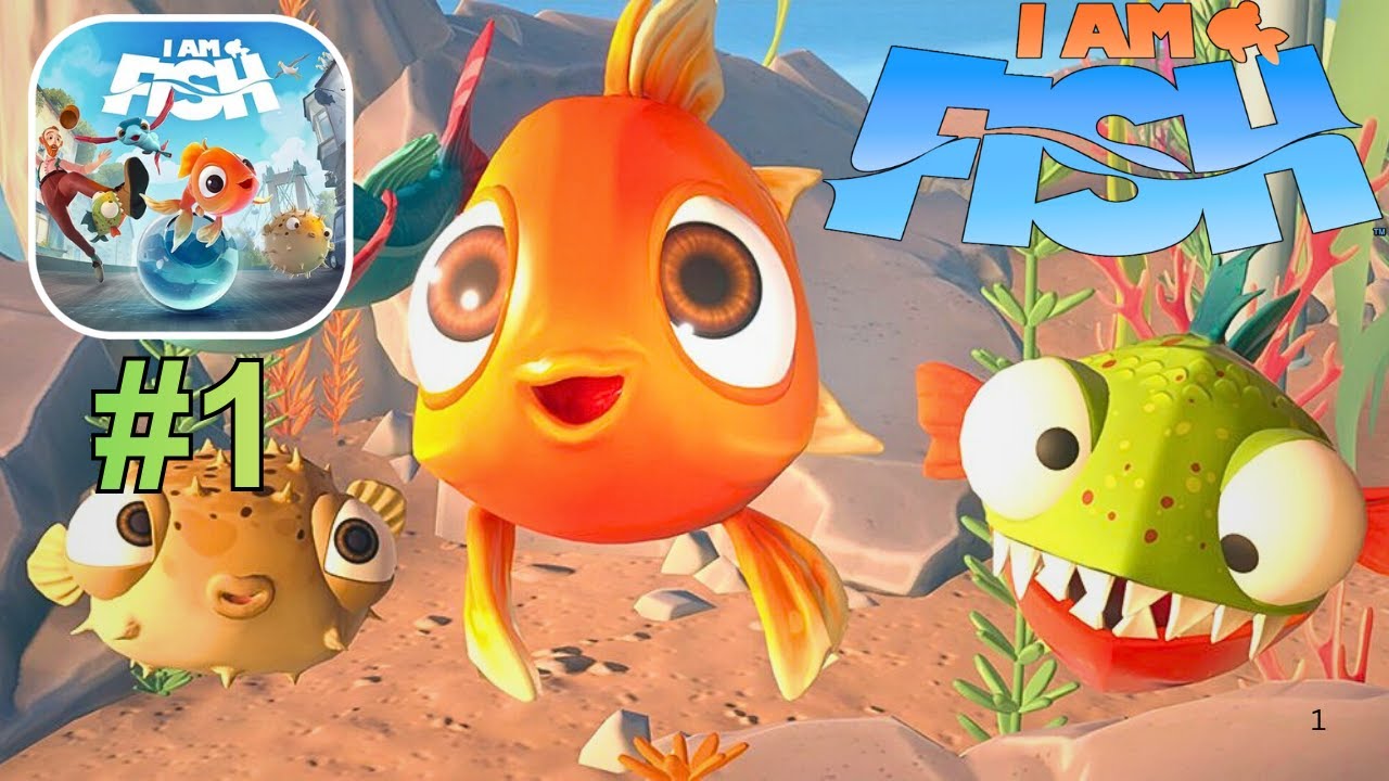 I am Fish Mobile - Gameplay Walkthrough, Gold Fish All Levels, All fails (iOS, Android)