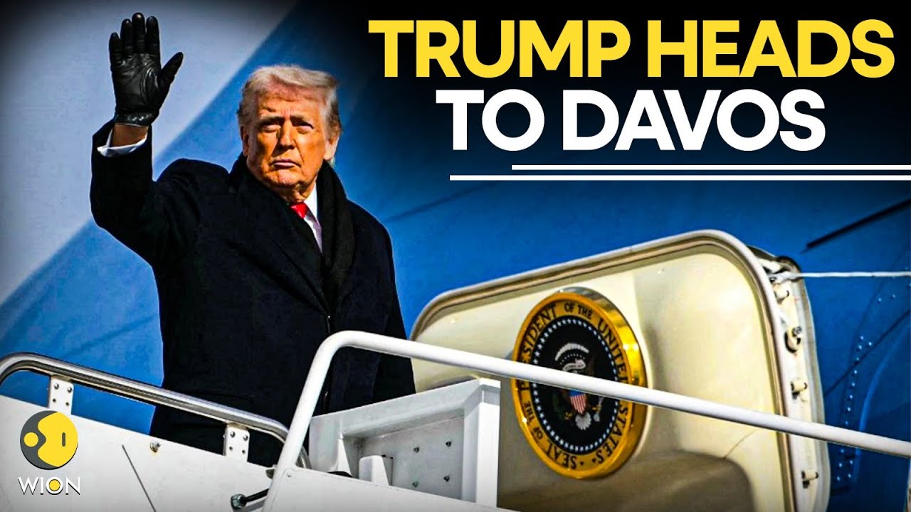Trump LIVE: US President Departs Washington for Davos as World Economic Forum Kicks Off | WION