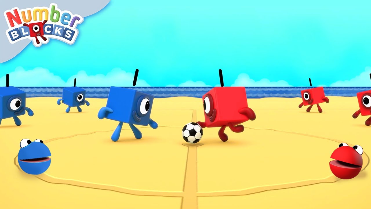 Melhores momentos do futebol ⚽| 30 minutos de matemática para crianças | Numberblocks em português