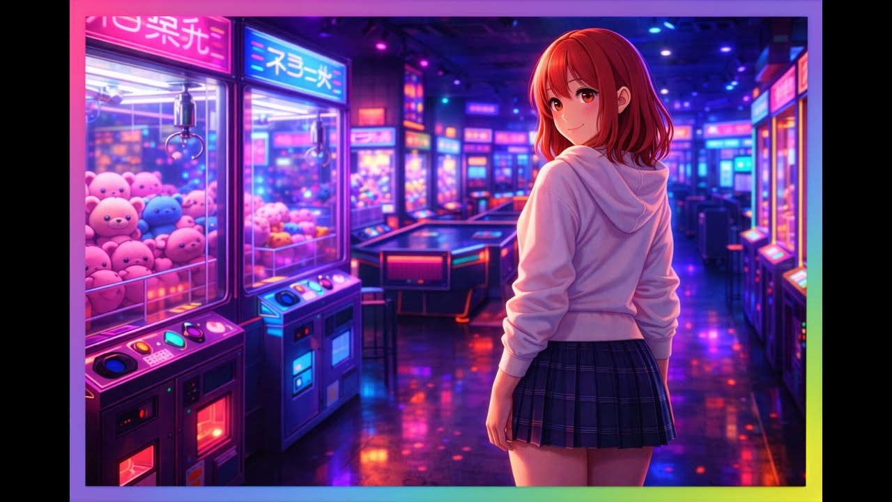 🎧 Neon Rainy Night ☔ 1 Hour Cozy Chill for Sleep & Relax