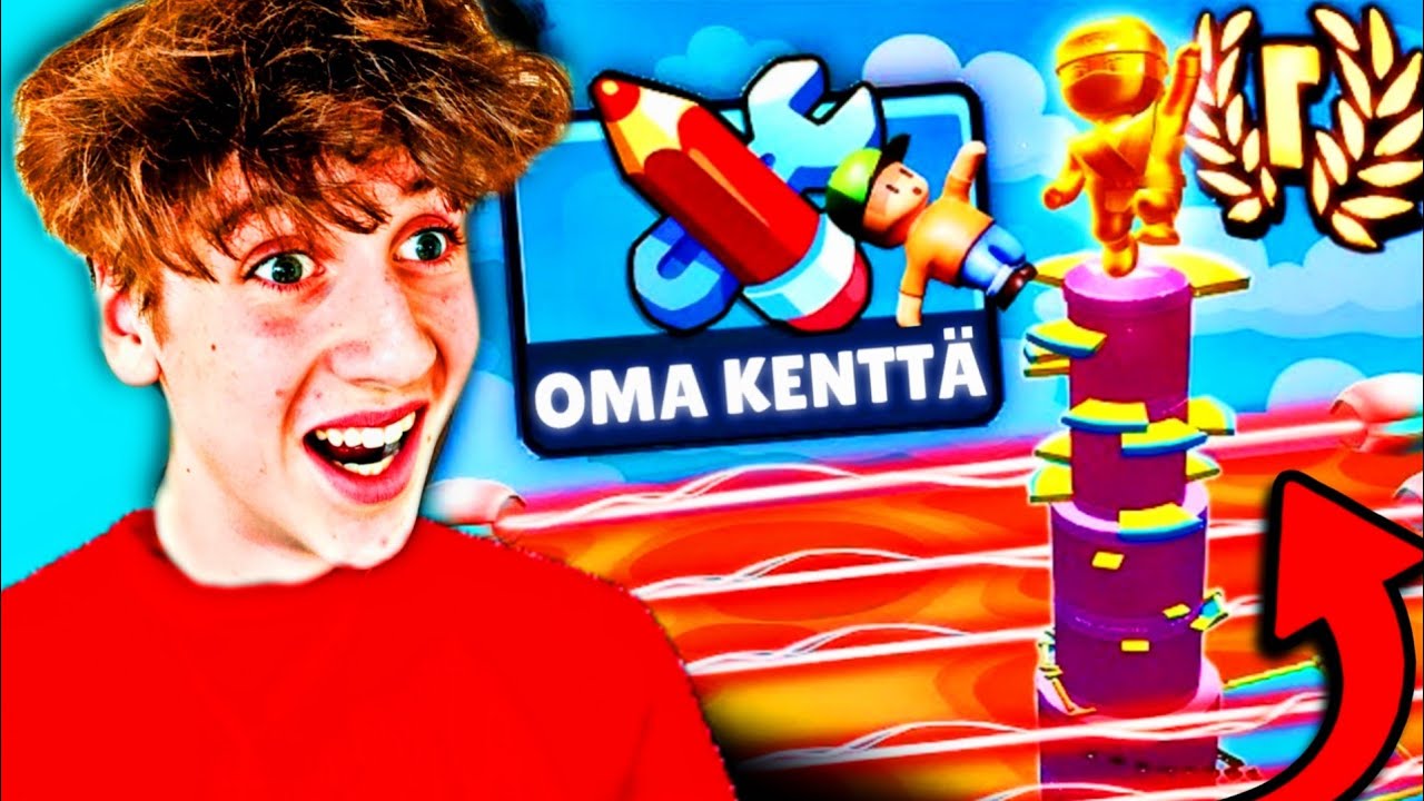 Tein OMAN STUMBLE GUYS KENTÄN!! 🤩🛠️ | Sinä Voit Pelata Sen 😱 | Stumble Guys Suomi |