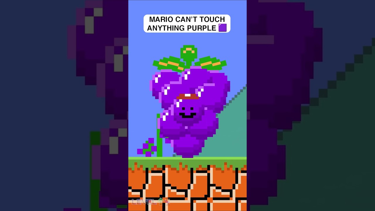 Mario nie może dotknąć niczego FIOLETOWEGO!