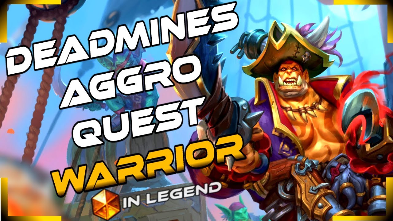 Aggro Quest Warrior In Legend! - United In Stormwind - Deadmines Mini-Set -Hearthstone 2021