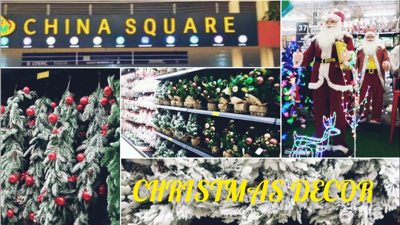 CHRISTMAS DECOR SHOPPING//QUALITY/AFFORDABLE@China square with prices.