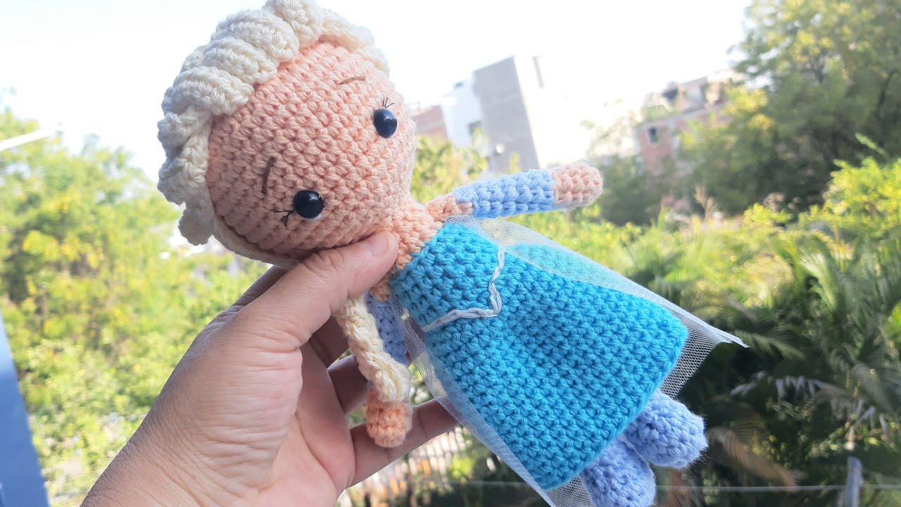 CÓMO TEJER ELSA DE FROZEN AMIGURUMI CROCHET