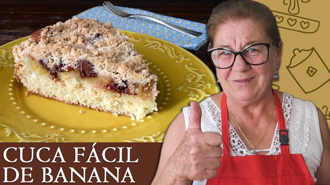 COMO FAZER CUCA DE BANANA FÁCIL E RÁPIDO! | Delícias da Vandinha