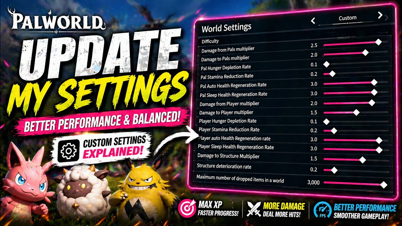 The BEST Palworld Settings After the Update