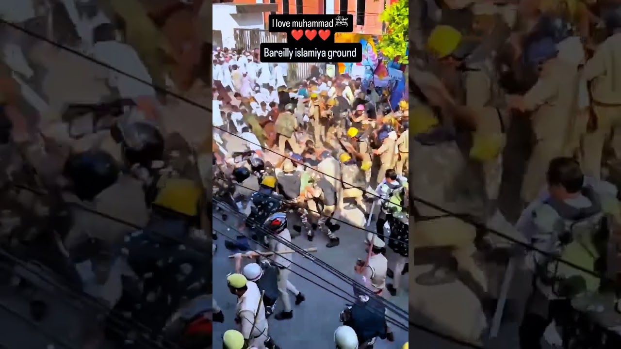 I Love Muhammad ﷺ  protest in up bareilly 