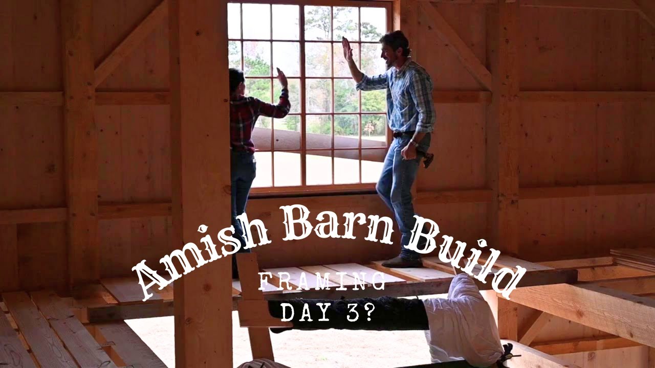 Amish barn framing day 3?