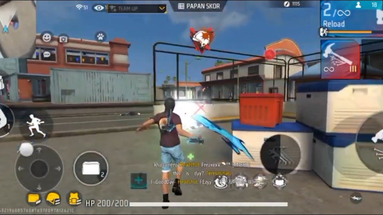MAIN SENJATA PALU PAKE SET BAJU CORGI DI MODE TRAINING DAPAT KILL 14.||GARENA FREE FIRE INDONESIA