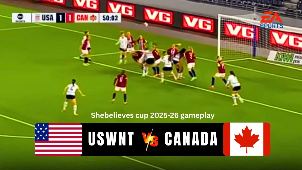 January 25, 2025 | USWNT vs CANADA | Women's Soccer Friendly Showdown | FIFA23 gameplay