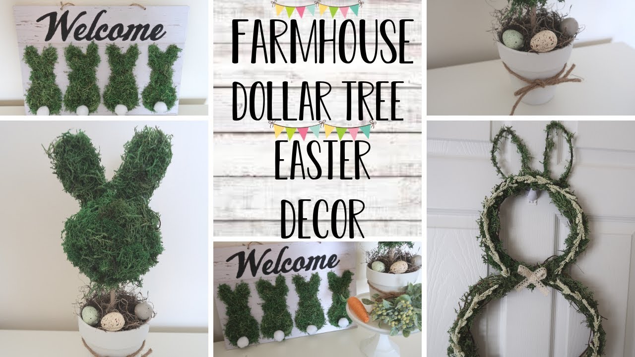 DOLLAR TREE FARMHOUSE DIY | DIY EASTER DECOR | DIY FARMHOUSE EASTER DECOR
