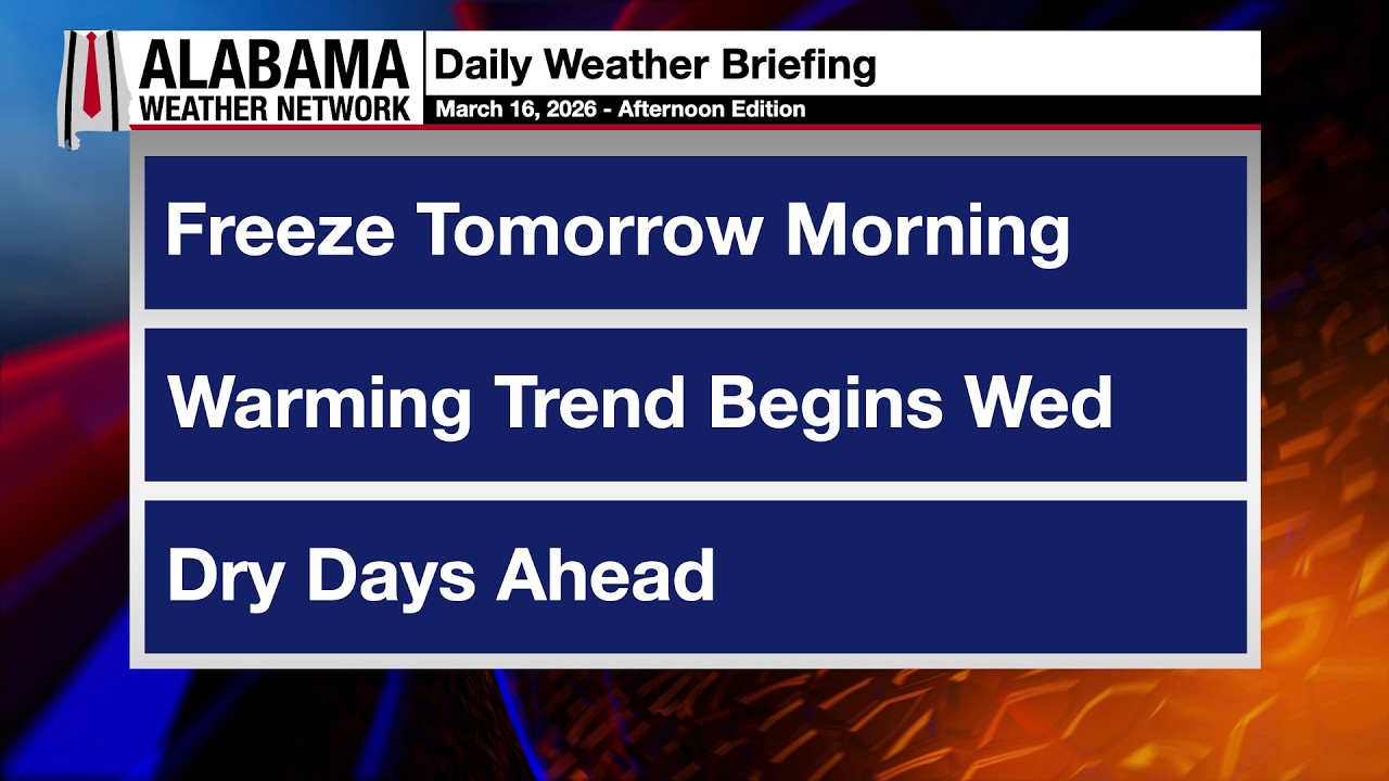 James Spann's Afternoon Briefing - Monday 3.16.26