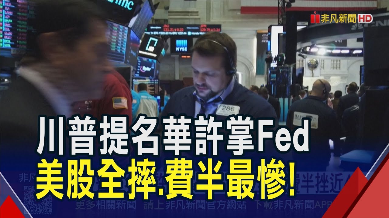 川普拍板華許將接掌聯準會！美股慘綠.台股ADR集體收黑 月線仍小幅收高｜非凡財經新聞｜20260131