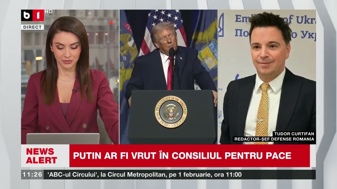 T. CURTIFAN, DEFENSE RO, DESPRE CONS. DE PACE AL LUI TRUMP  ACORD EXCLUSIVIST, CU BILET DE INTRARE