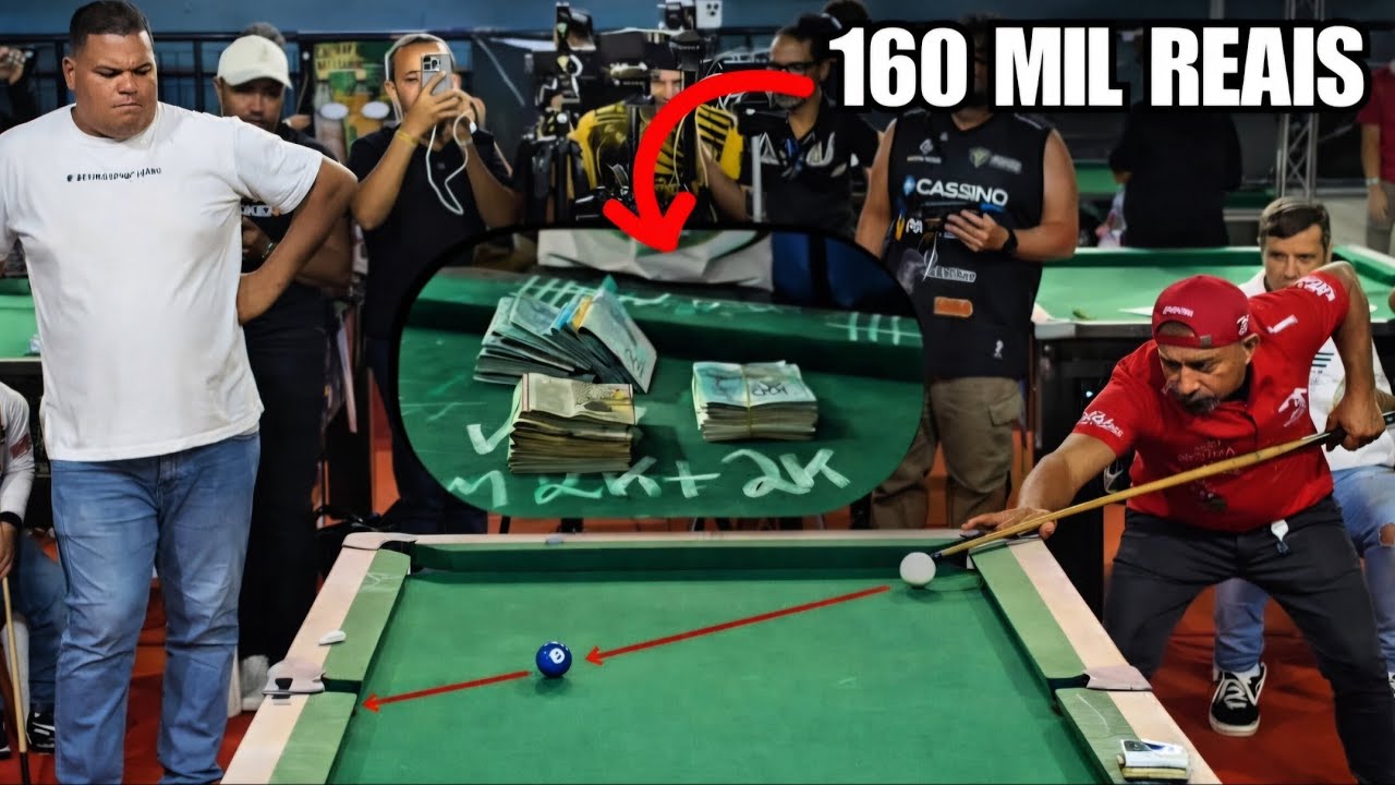BAIANINHO PAROU DIADEMA COM JOGO DE 160 MIL REAIS #sinuca #sinuquinha 