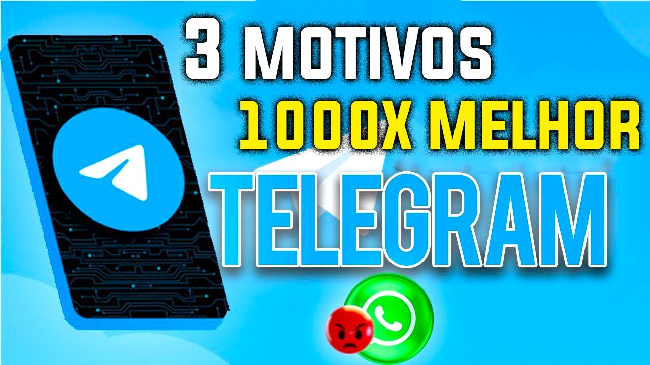 3 MOTIVOS PARA VOC&Ecirc; USAR O TELEGRAM! (Melhor que Whatsapp)