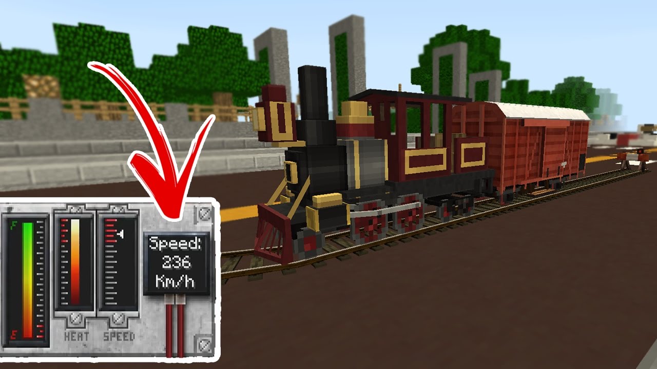 236 KM/H MET MINECRAFT TREIN!
