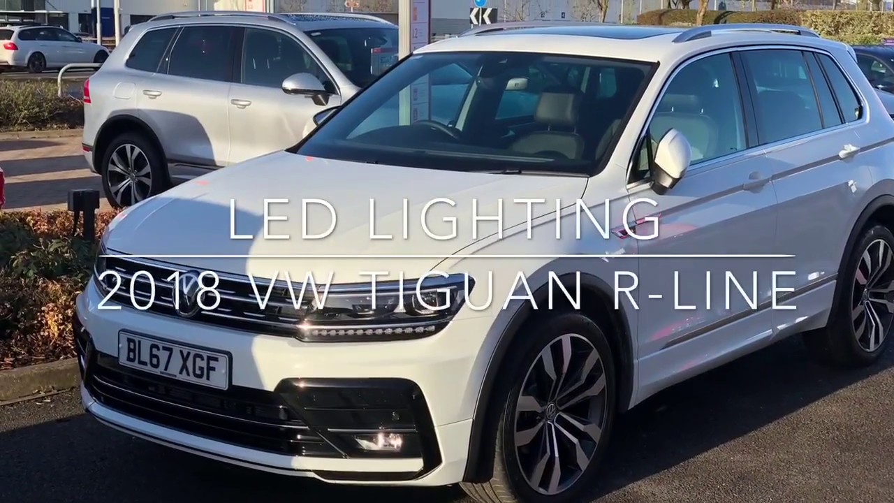 2018 VW Tiguan R-line interior and exterior LED lighting