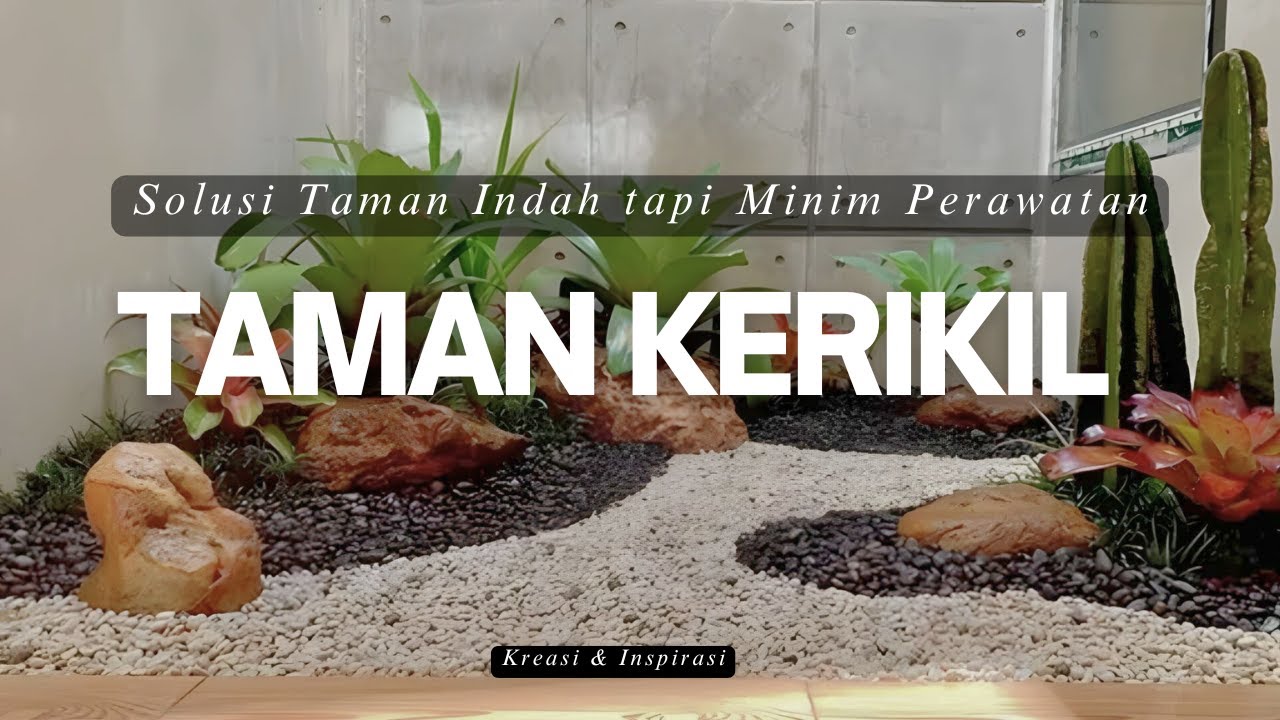CERDAS! IDE Desain TAMAN Batu KERIKIL Modern Minimalis | Solusi Taman INDAH tapi MINIM Perawatan!