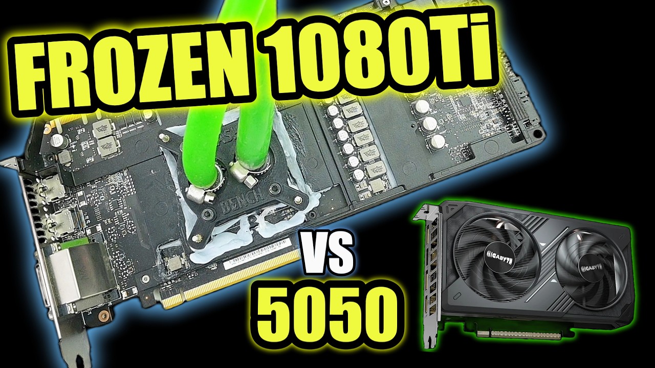 Мне удалось запустить GTX 1080 Ti, чтобы обогнать RTX 5050.