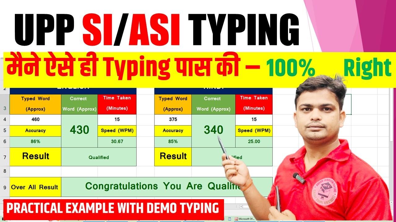 💥UPP SI ASI ( Confidential & Ministrial) Typing Rules and Tips | UP Police  SI/ASI Typing Exam 2026