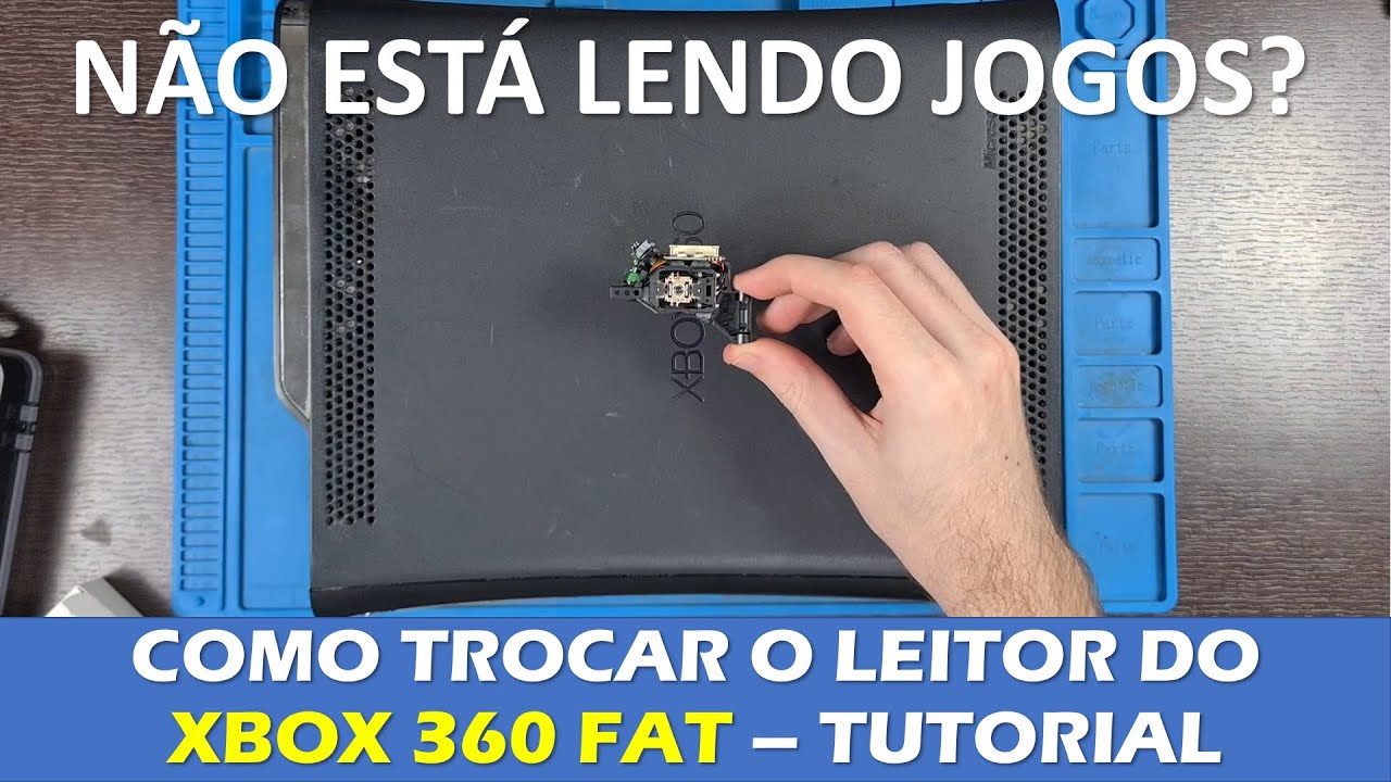 COMO TROCAR LEITOR DO XBOX 360 FAT/ELITE/ARCADE - TUTORIAL PASSO A PASSO