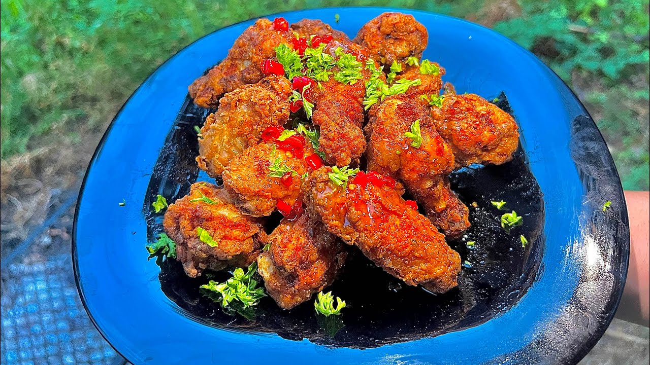 Doğada Tavuk Kanat Tarifi: Özel Sosu Hem Tatlı Hem Acılı 🍯🌶️🍗 Şimdi İzle!