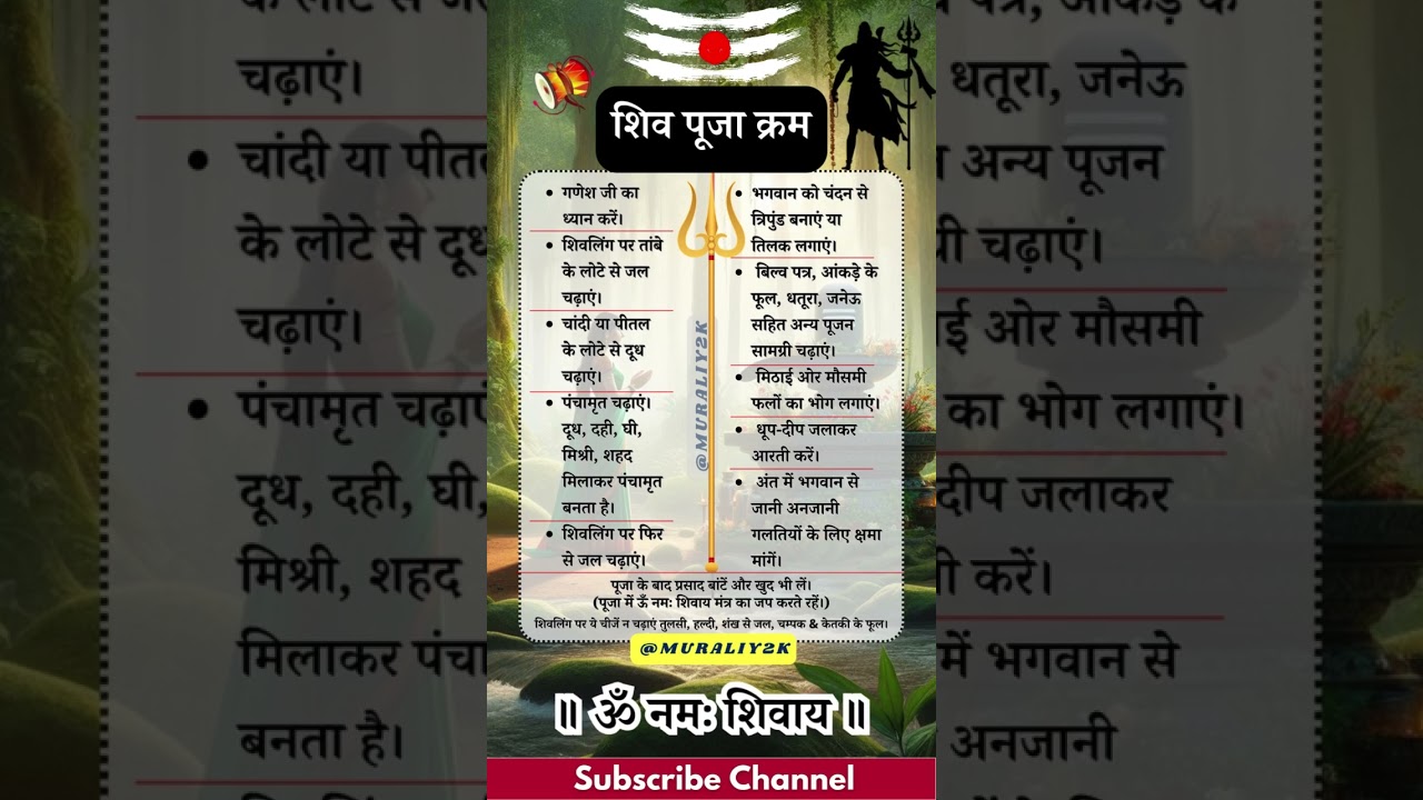 Shiva Puja Vidhi | Shiv Puja Kaise Kare | How to worship in Shiva temple | #shivapujavidhi