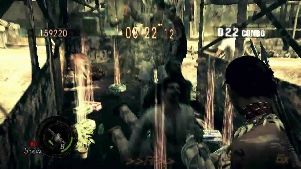 No Mercy PC *All Enemies Killed* Sheva Tribal SS Rank Public Assembly Resident Evil 5