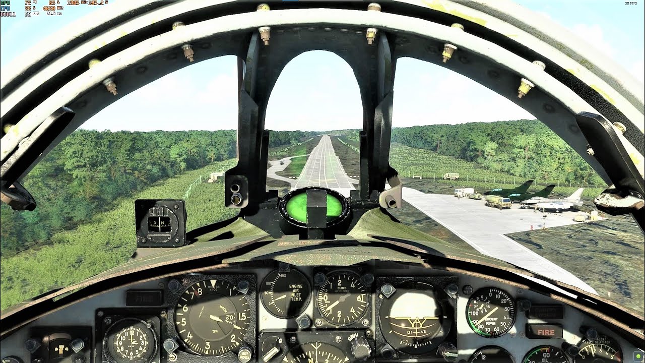 MSFS 2020 - F104 Starfighter German Airforce landing on temporary Highway Airfield (Autobahn)
