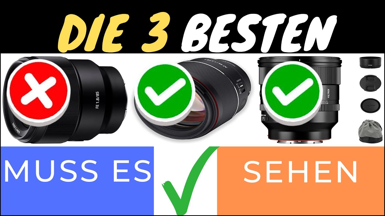 DIE 3 BESTEN 85MM F1.4 PORTRÄT-OBJEKTIVE 2025 📸✨ | FOTOS WIE EIN PROFI!