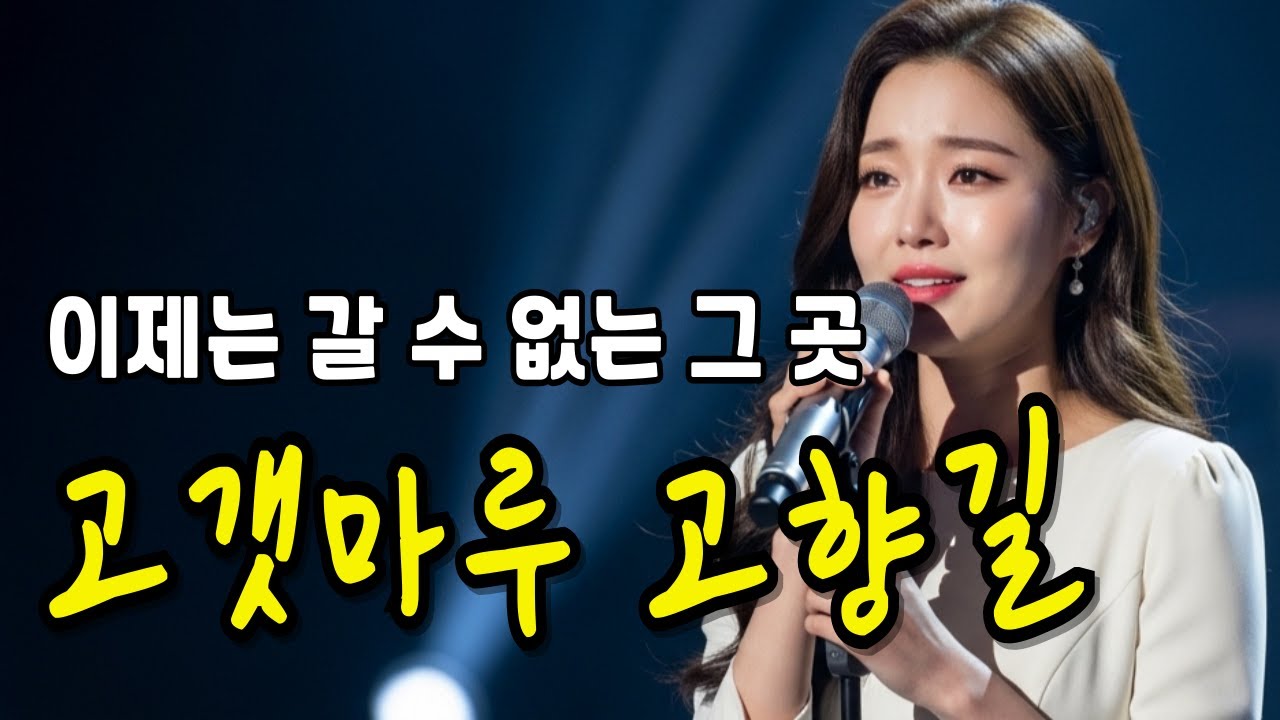 인생의 한이 서린 고향 트로트 명곡 | 떠나온 고향이 사무치게 그리운 밤 듣는 눈물의 노래