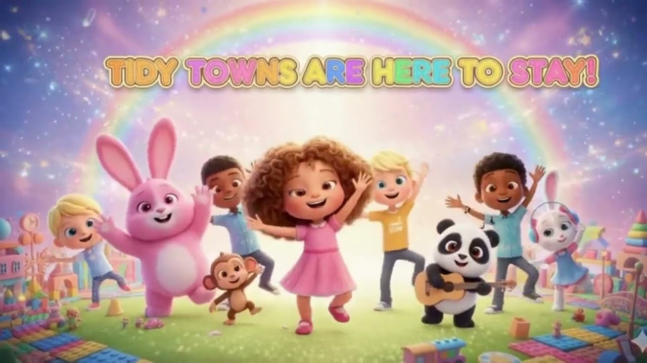 🎵 Clean-Up Crew Song for Kids | Fun Clean-Up Time Music with Lyrics | Teamwork & Responsibility Song