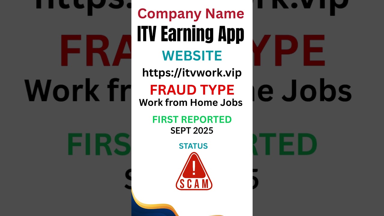 SCAM ALERT  - ITV Earning App - #scamalert #workfromhome #fraud #pakistan