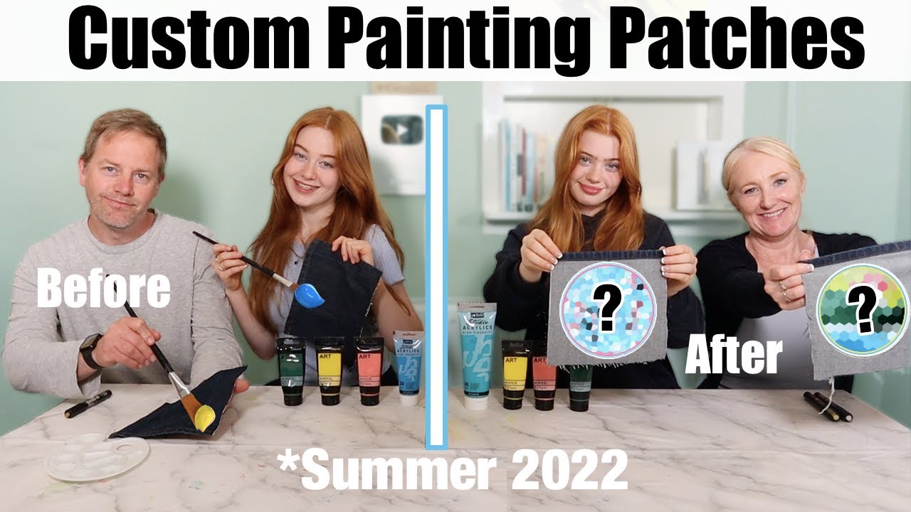 Вызов на создание джинсовых нашивок Twin Telepathy Custom Painting | R Studios
