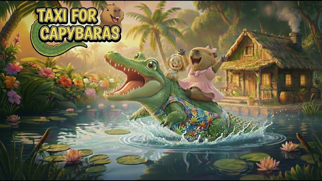 Taxi for Capybaras | AI Short Funny Animation