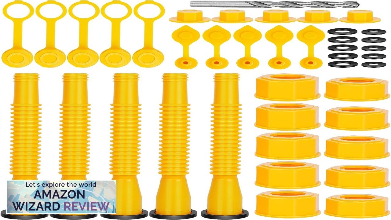 Godboy Gas Can Spout Replacement Gas Can Nozzle (5 Kit-Yellow) Flexible Pour Review
