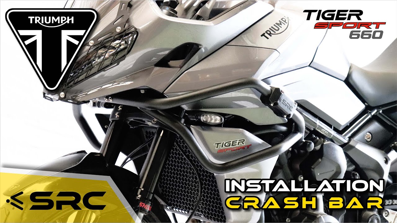 TRIUMPH TIGER SPORT 660 CRASH BAR INSTALL