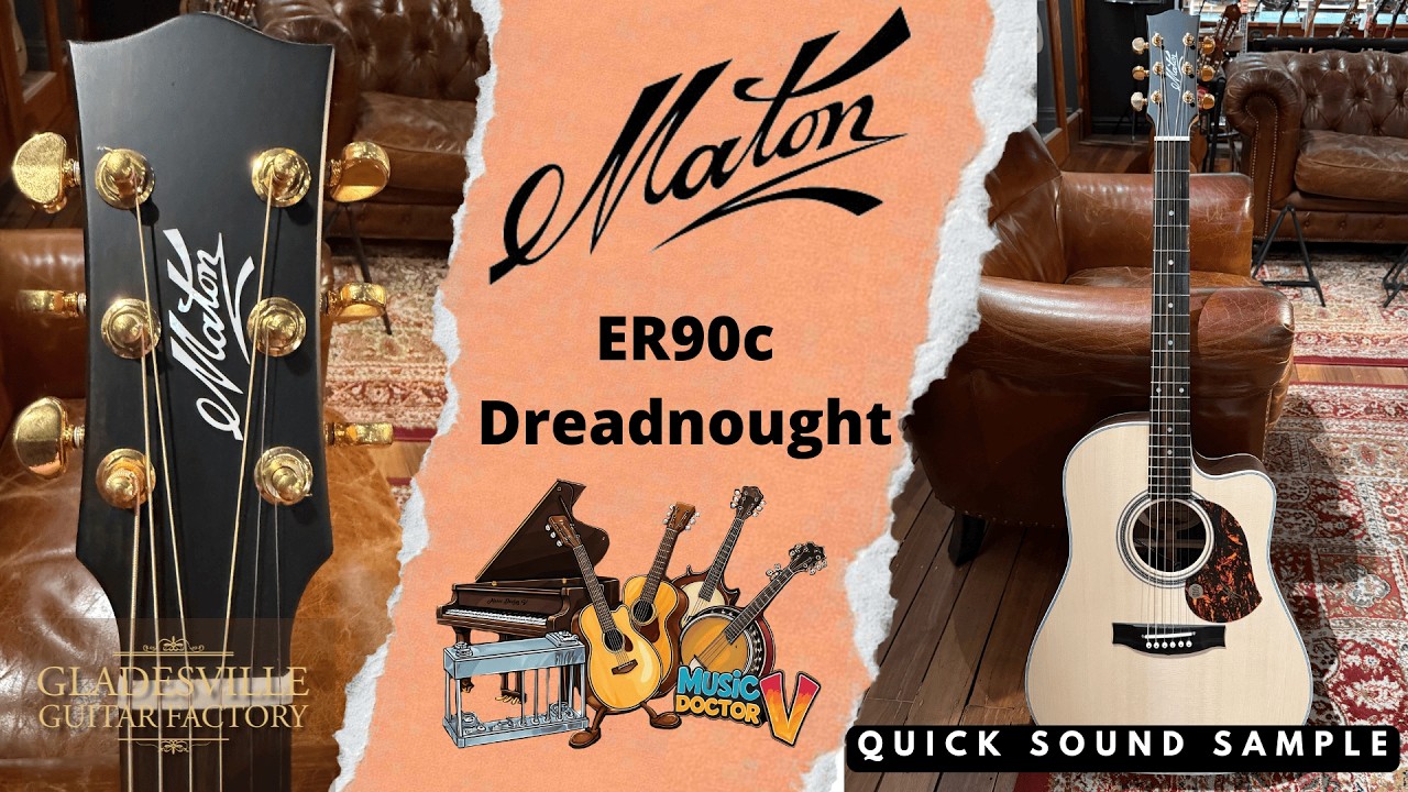 Maton - ER90c Dreadnought cutaway | Demo by Michael Varecka | Gladesville Guitar Factory