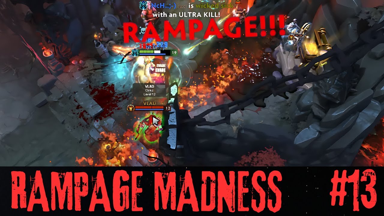 Rampage Madness #13 | Immortal Tier Dota 2 Rampage Compilation.