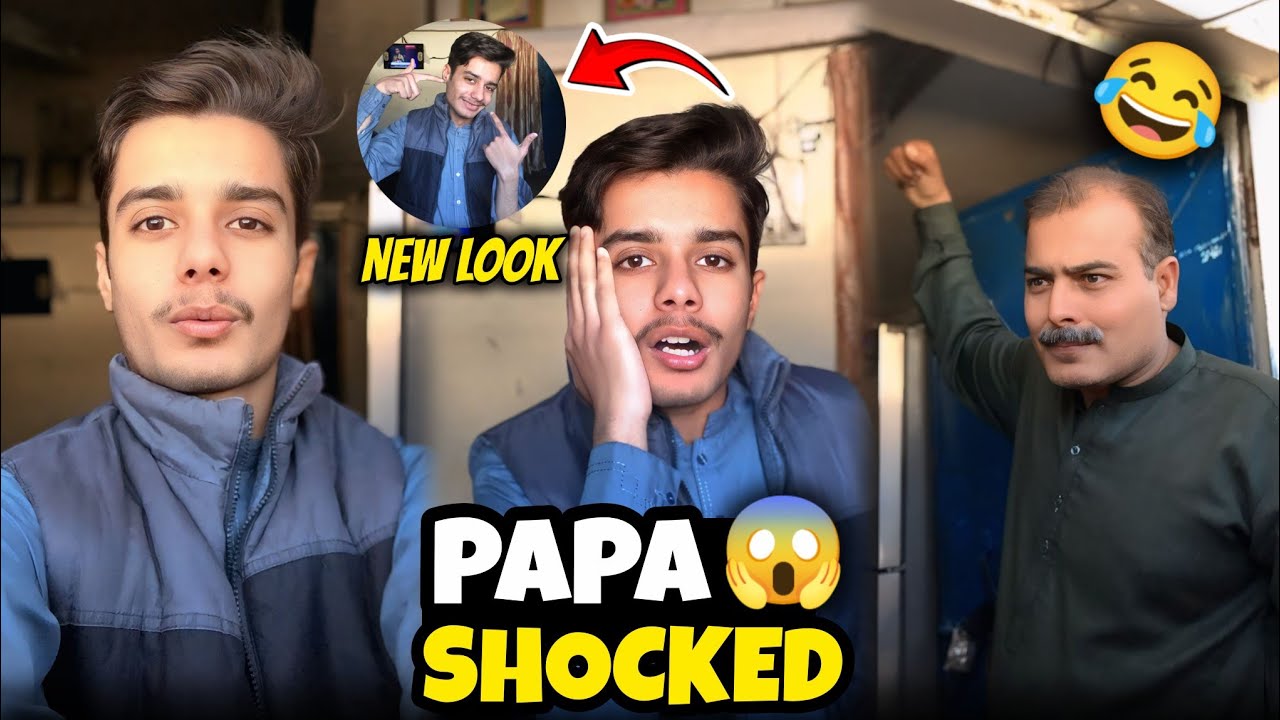 Papa Shocked After My New Look 😳 | Clean Shave Transformation