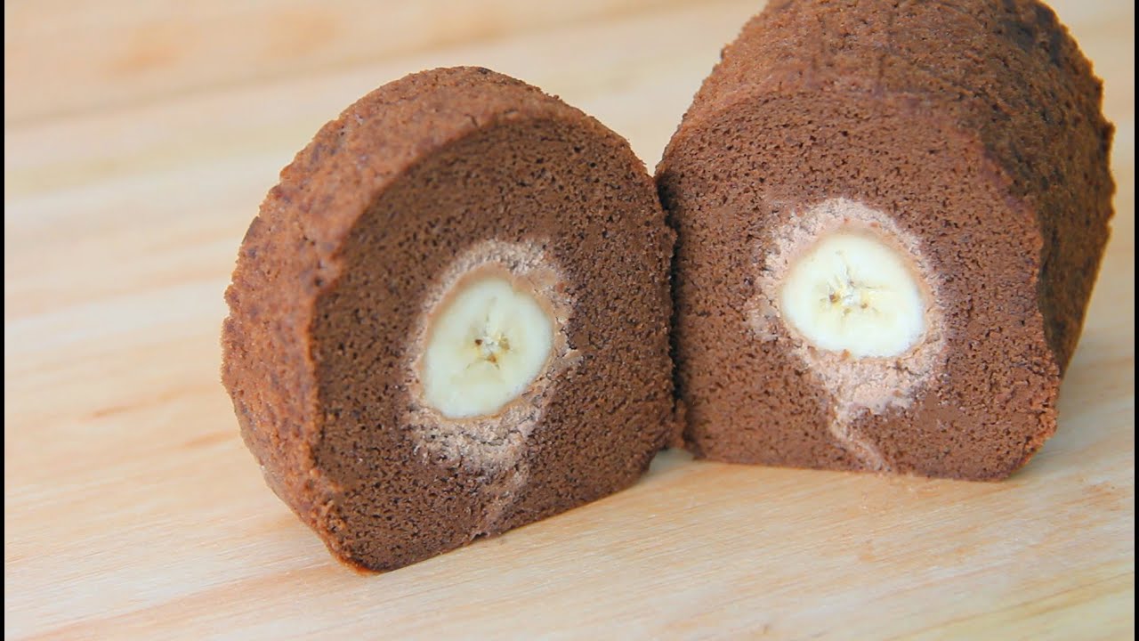 Banana Chocolate Roll 香蕉巧克力蛋糕卷 | Apron