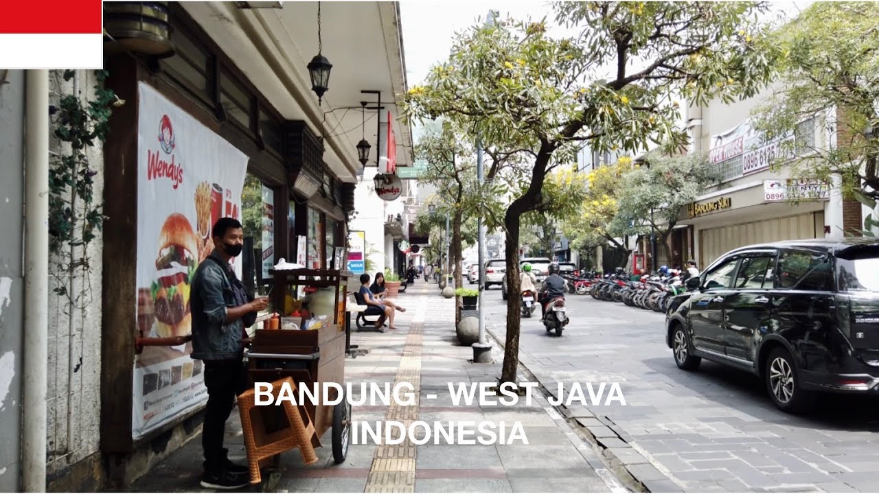 Bandung Braga Street Walk in West Java, Indonesia [4K] Suasana Pagi di Jalan Braga Bandung