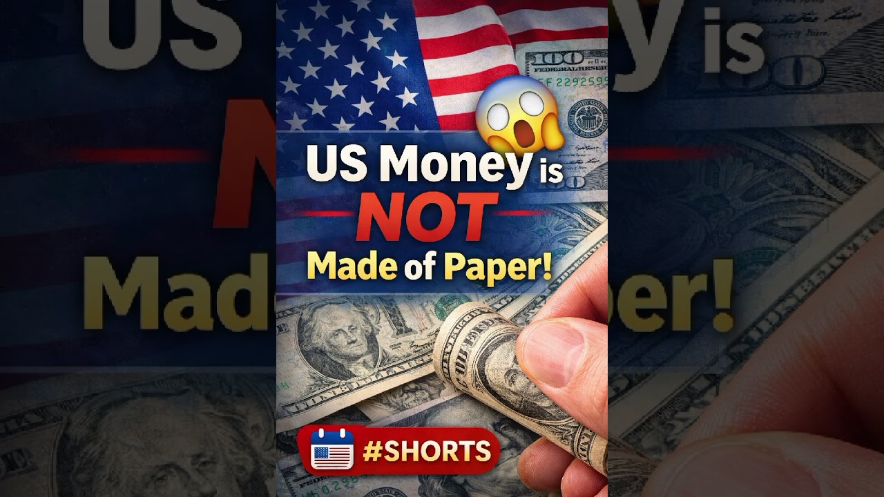 US Money Is Not Made of Paper 😲 