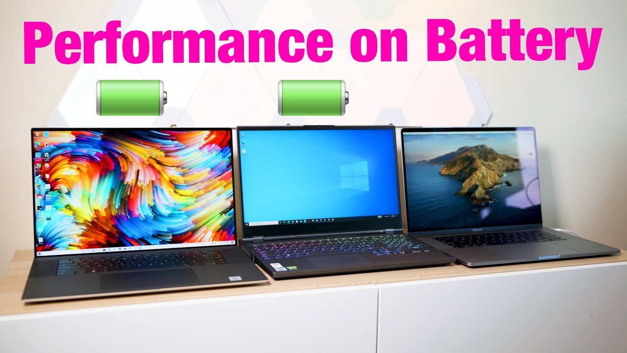 Laptop Performance On Battery | XPS 17 v MacBook Pro 16 v Legion 7i - Who has the Power!